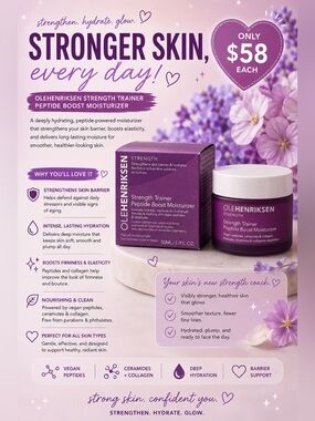 Ole Henriksen Strength Trainer Peptide Boost Moisturizer - Purple